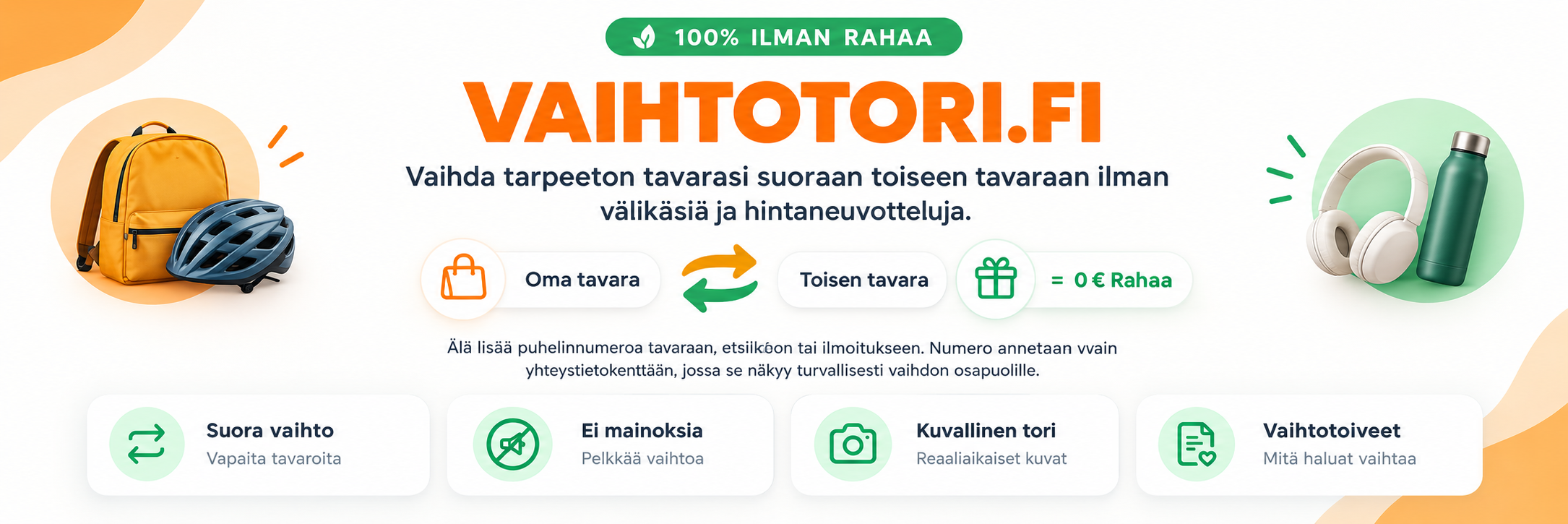 Vaihtotori.fi - Vaihda tavaraa ilman rahaa